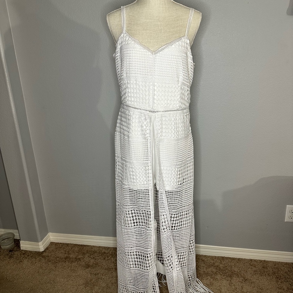 White shorts romper